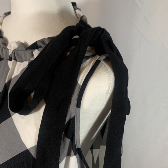 Lord & Taylor Black & White Checkered Tank Top - Picture 4 of 6